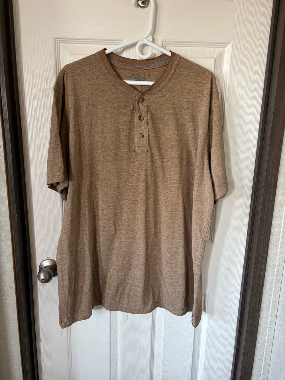 Outdoor Life Men's Brown Short Sleeve Henley